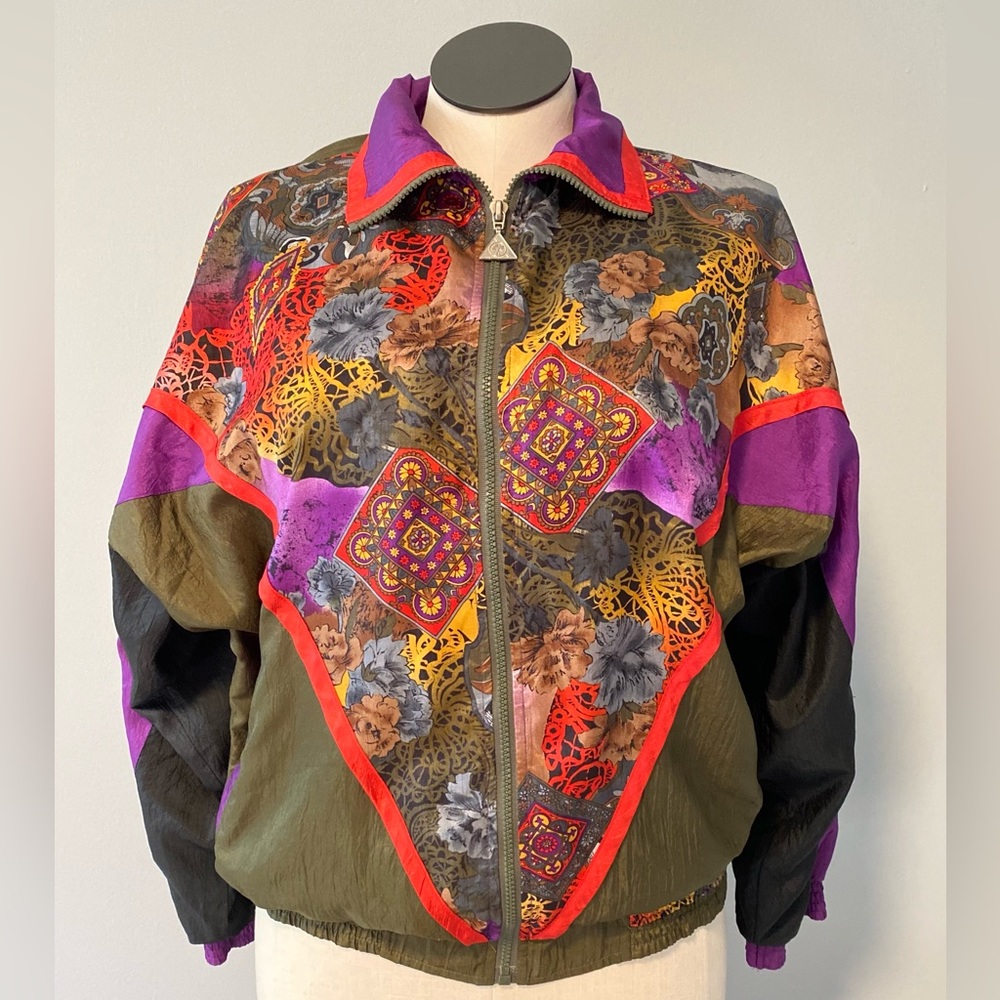 80s 90s Vintage casual isle women’s jacket size Petite medium
